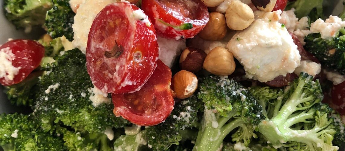 broccoli and feta salad